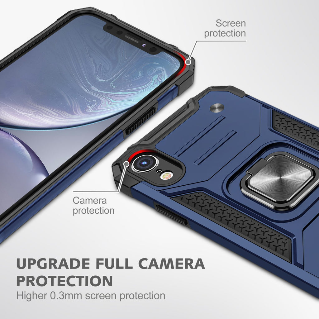 iPhone XR Rugged Tough Case Shockproof Hybrid Cover BLUE