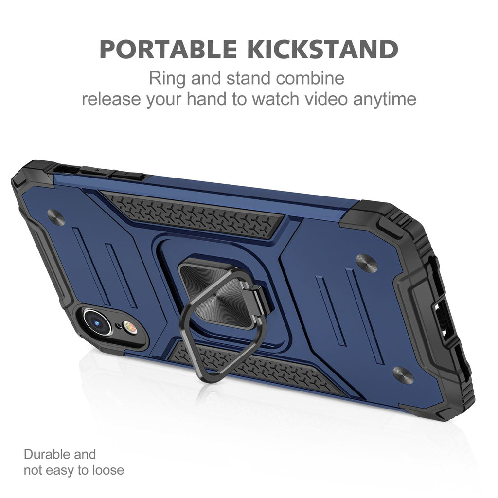 iPhone XR Rugged Tough Case Shockproof Hybrid Cover BLUE